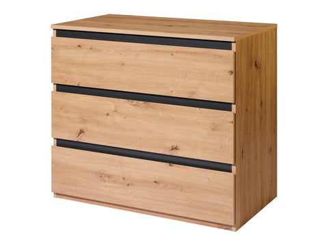 Commode Genève, 80 x 78 x 48 cm, imitation chêne