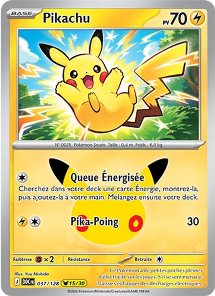 Carte Pikachu, illustration 08