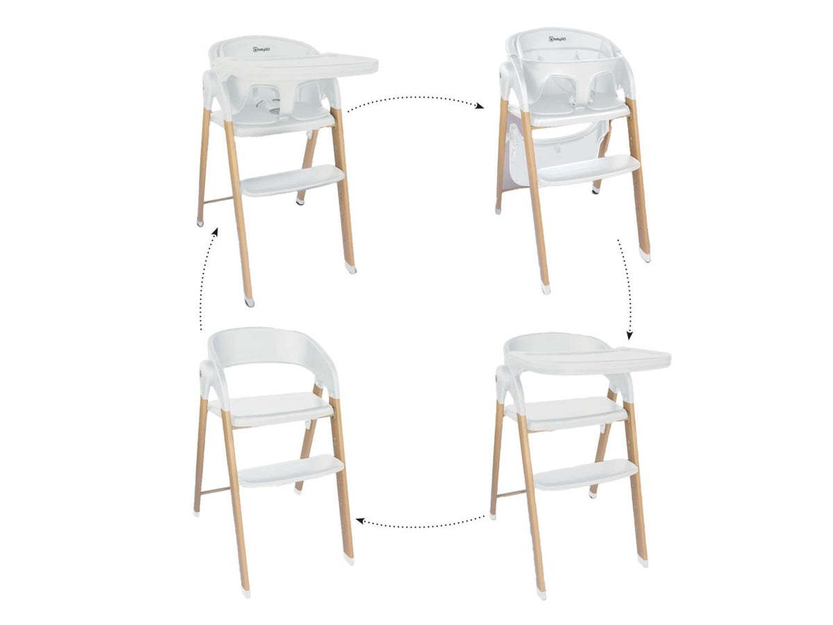 Chaise haute évolutive