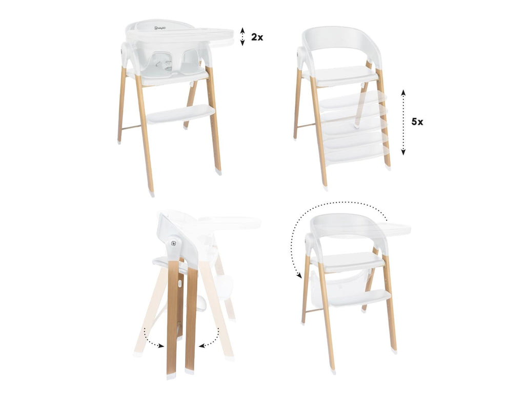 Chaise haute évolutive