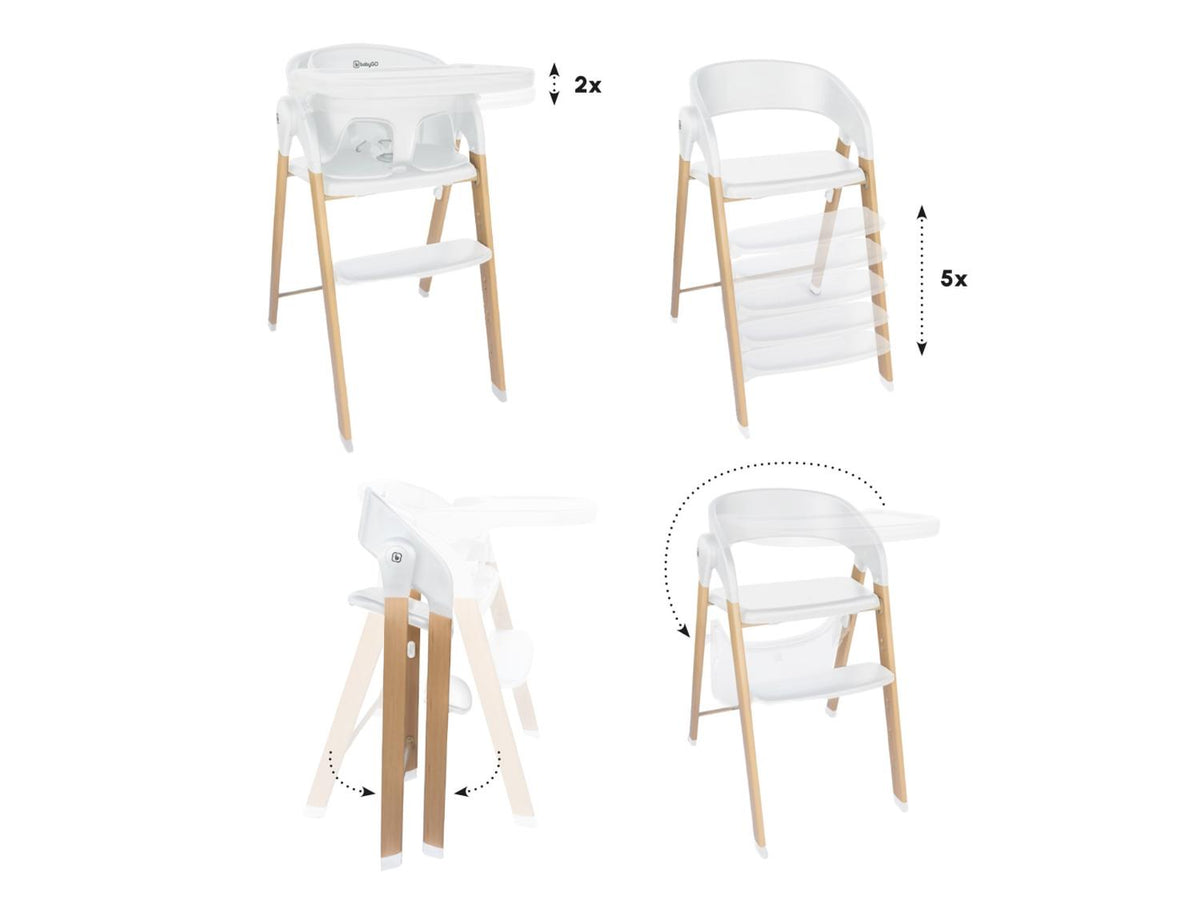 Chaise haute évolutive