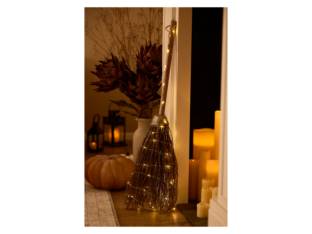 Balai de sorcière / Chapeau de sorcière LED Halloween