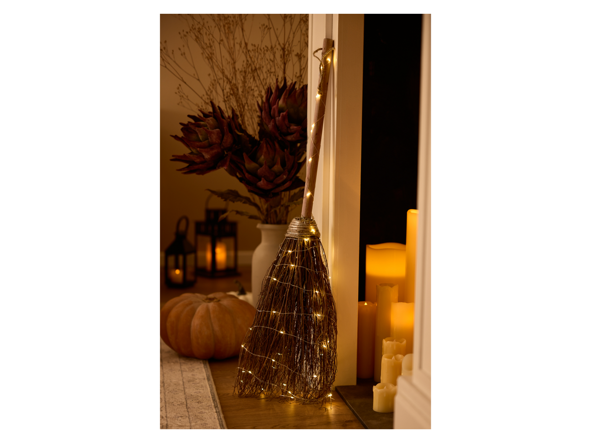 Balai de sorcière / Chapeau de sorcière LED Halloween