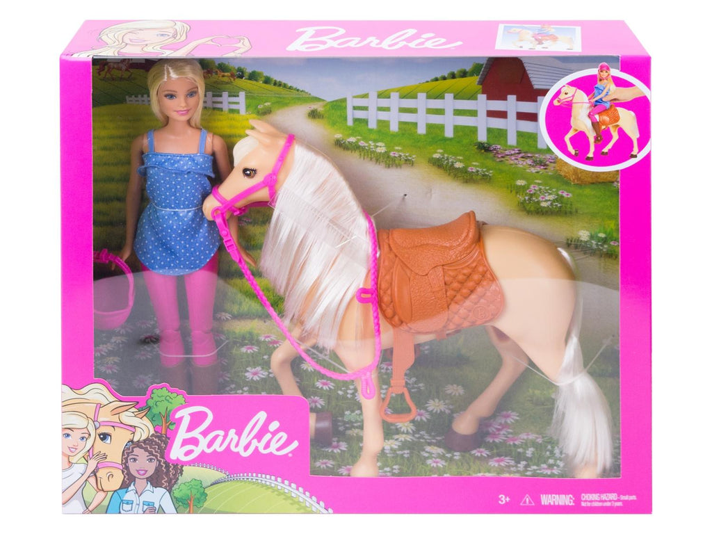 Coffret de jeu « Poupée et cheval »
