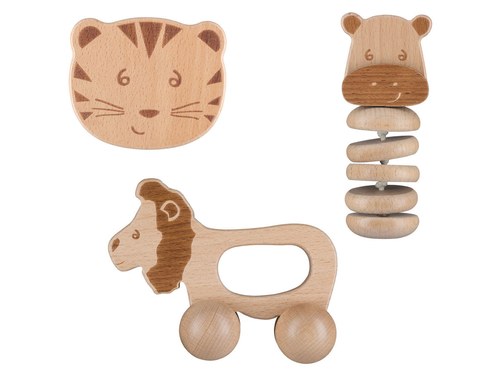 Set de 3 jouets en bois