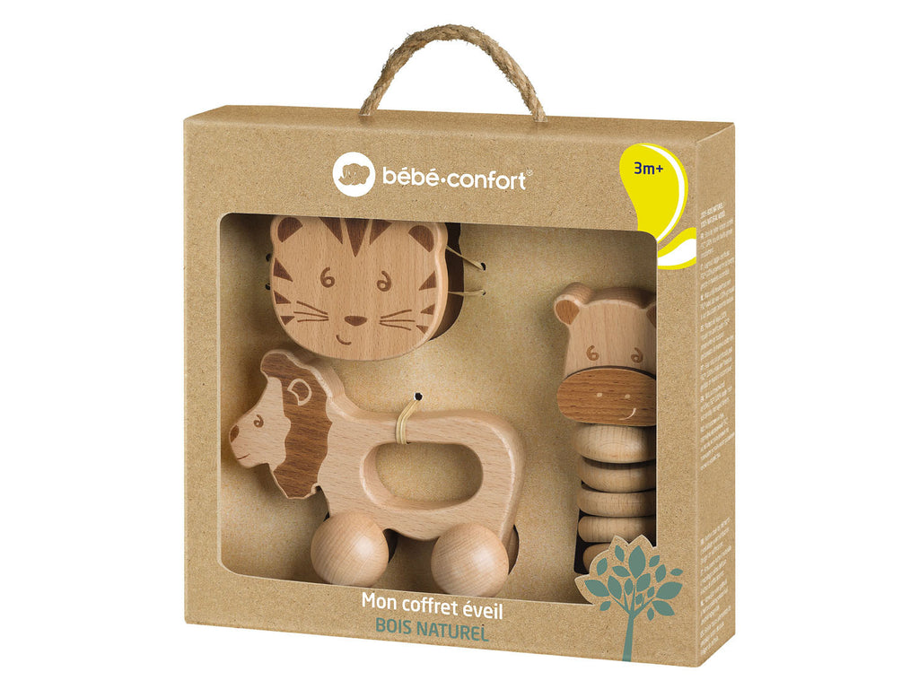 Set de 3 jouets en bois