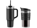 Ensemble de 2 mugs de voyage, coffret cadeau 2 en 1