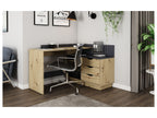 Bureau d'angle Belfast avec compartiments, 129 x 105 x 83 cm