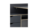 Bureau d'angle Belfast avec compartiments, 129 x 105 x 83 cm