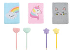 Carnet avec couverture peluche