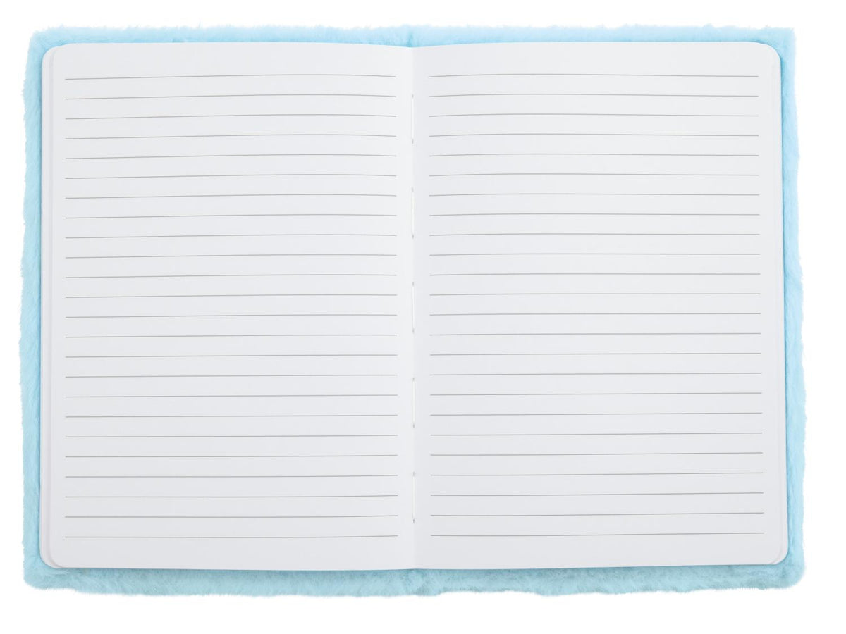 Carnet avec couverture peluche