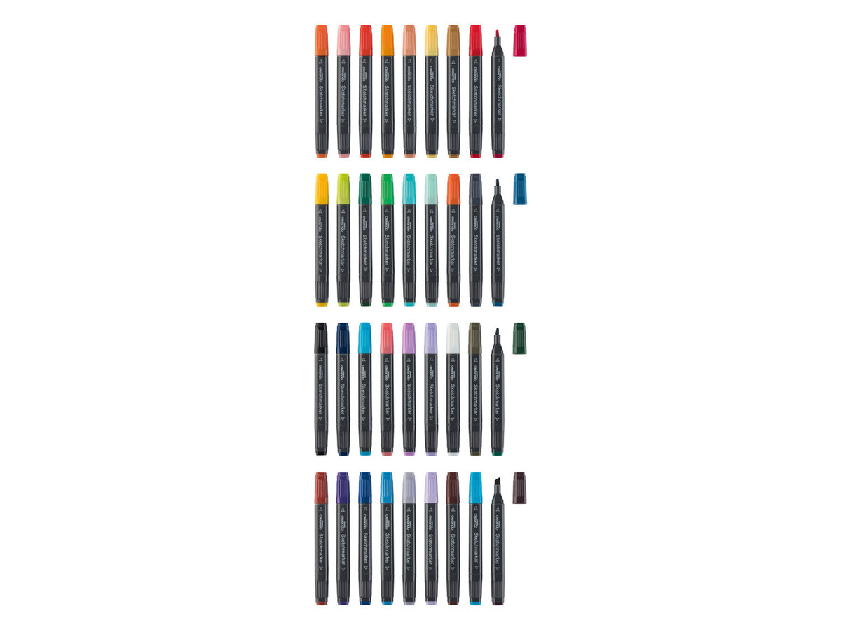 Marqueurs à dessin, 36 pièces