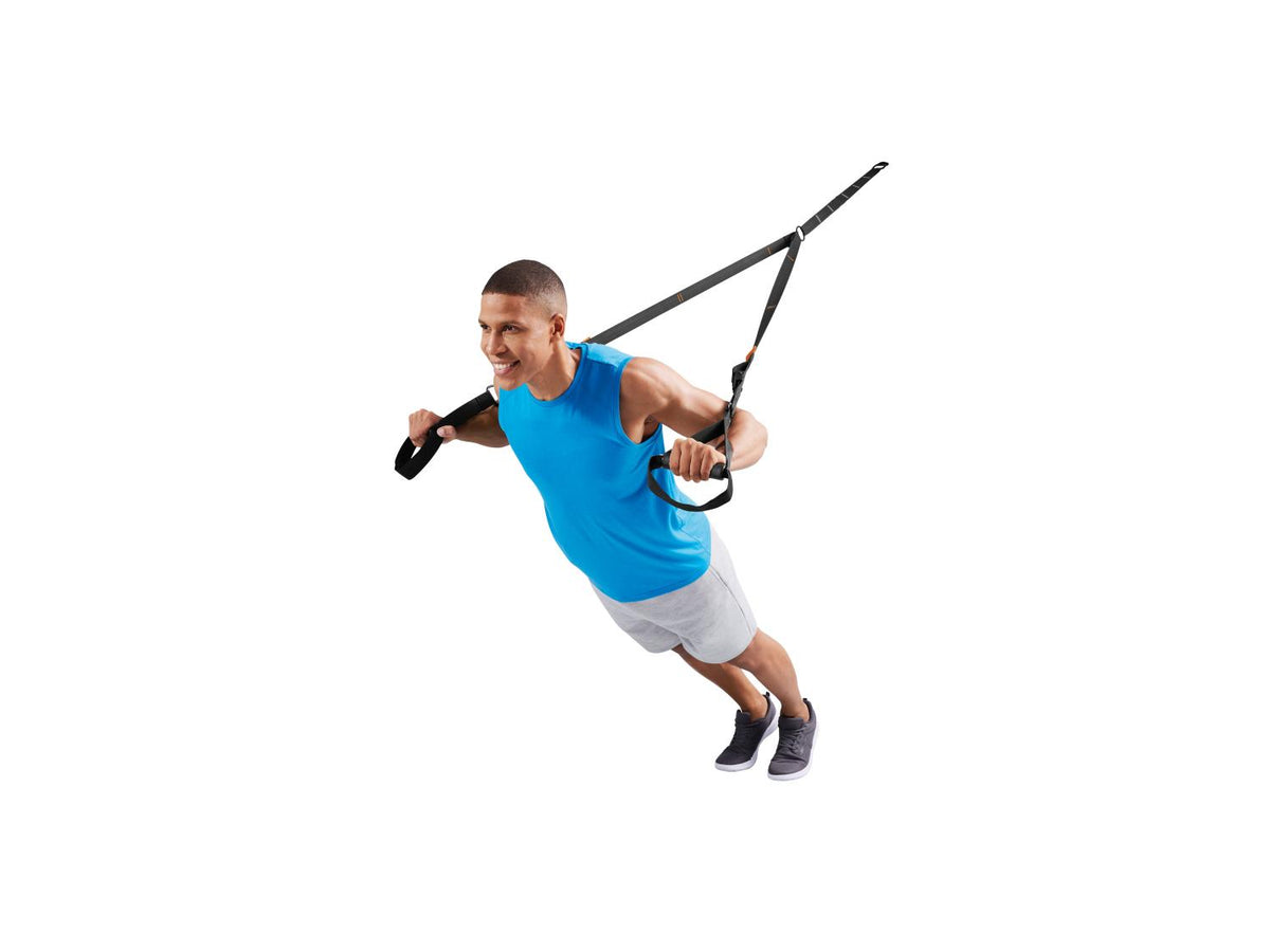 Barre de traction ou sangles de suspension ou poignées de pompes rotatives