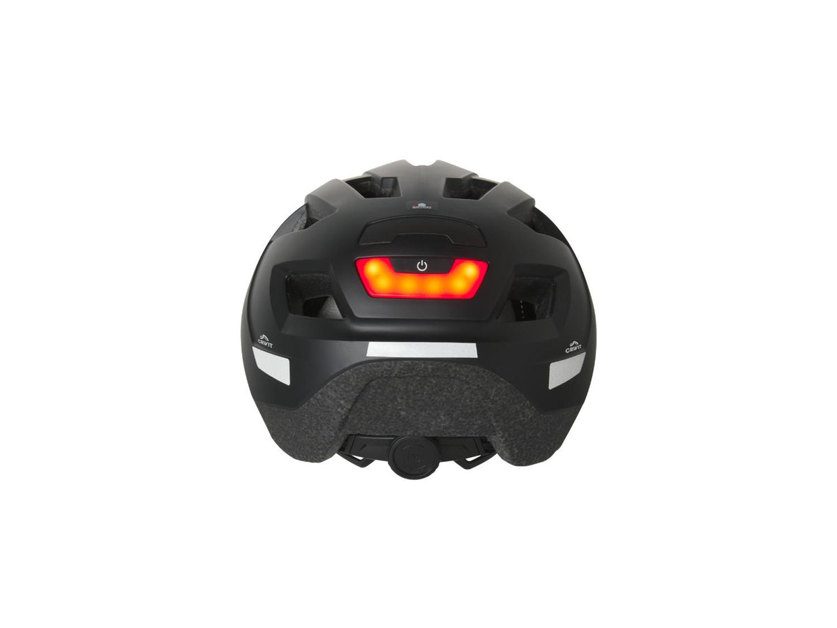 Casque de vélo avec feu arrière