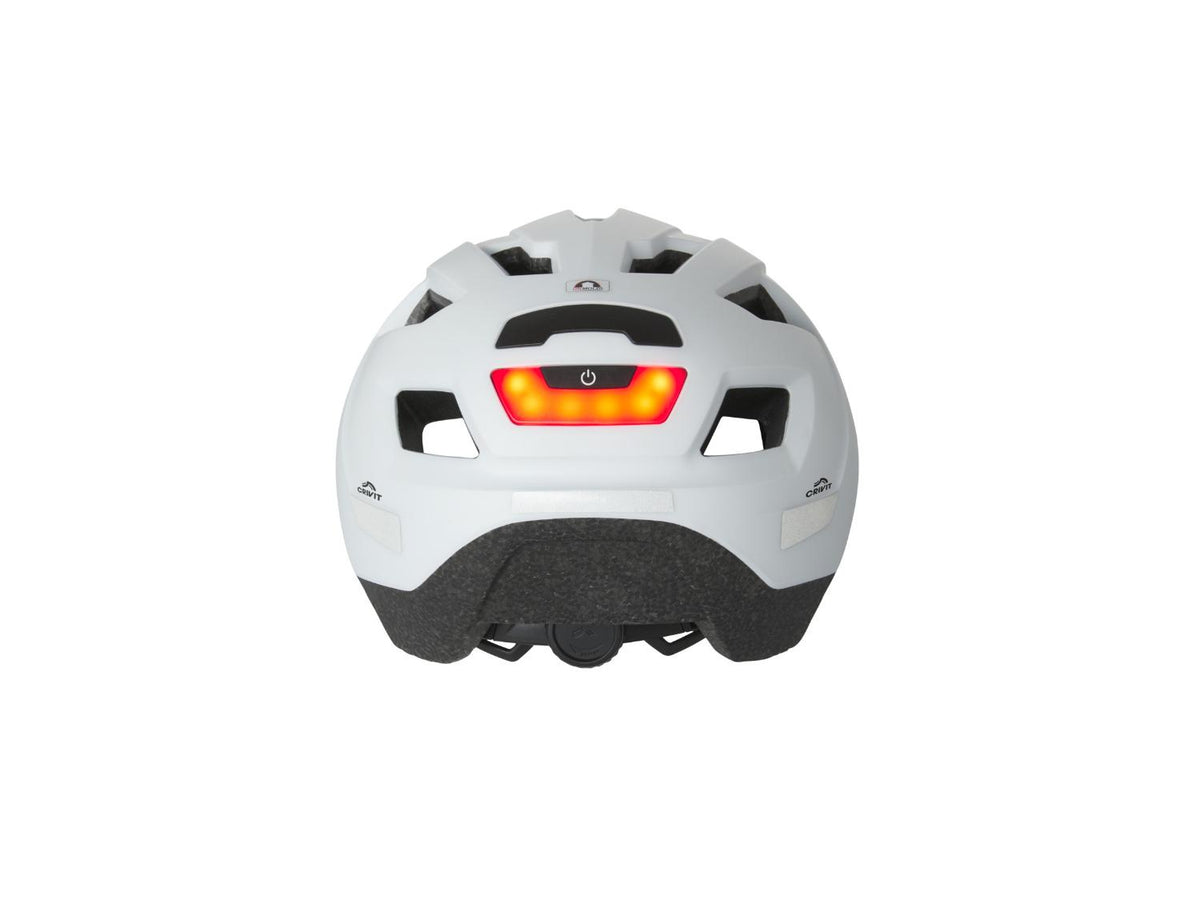 Casque de vélo avec feu arrière