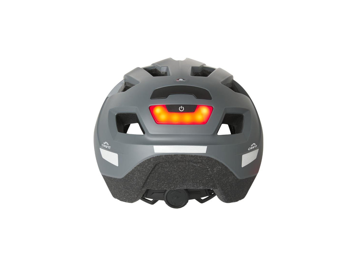 Casque de vélo avec feu arrière