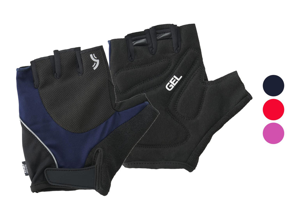Gants de vélo, avec éléments décoratifs réfléchissants