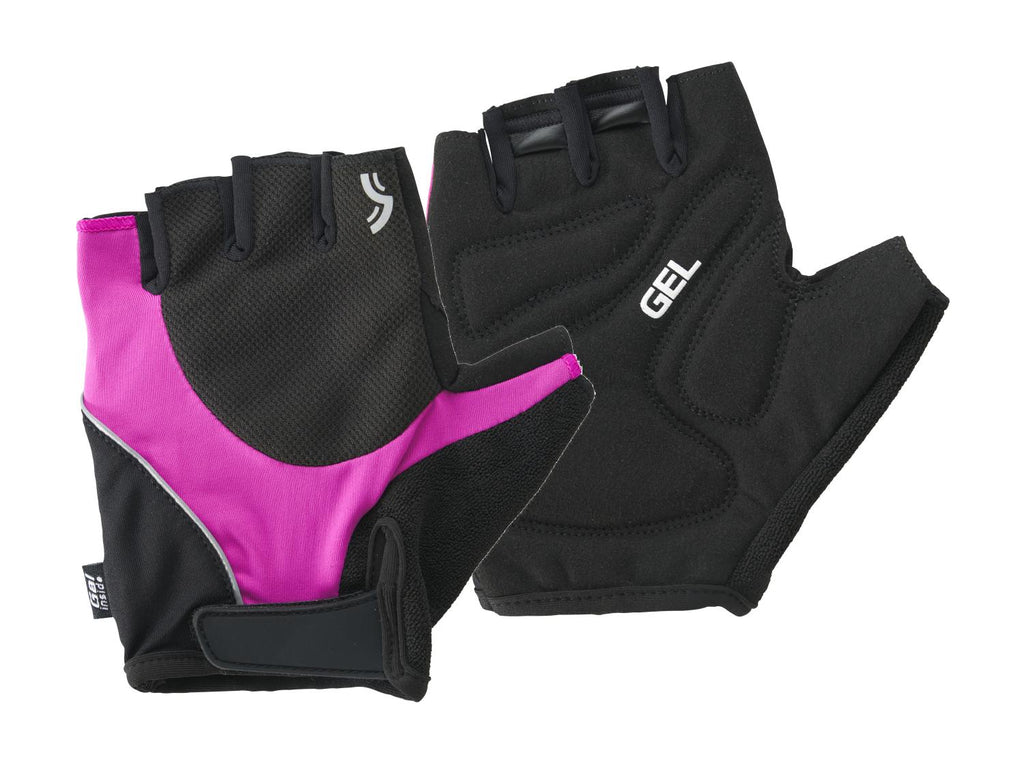 Gants de vélo, avec éléments décoratifs réfléchissants