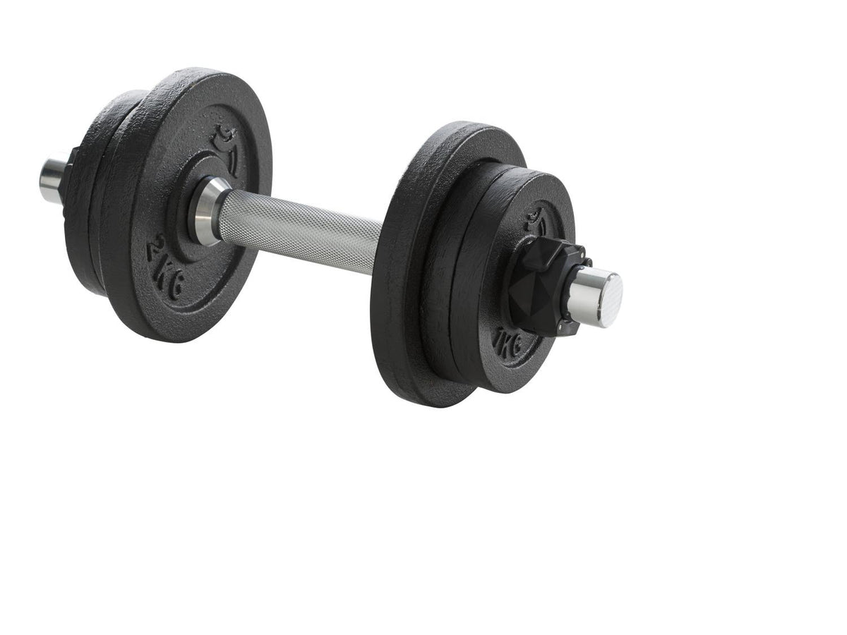 Kit d'haltères courts, 10 kg, 9 pièces