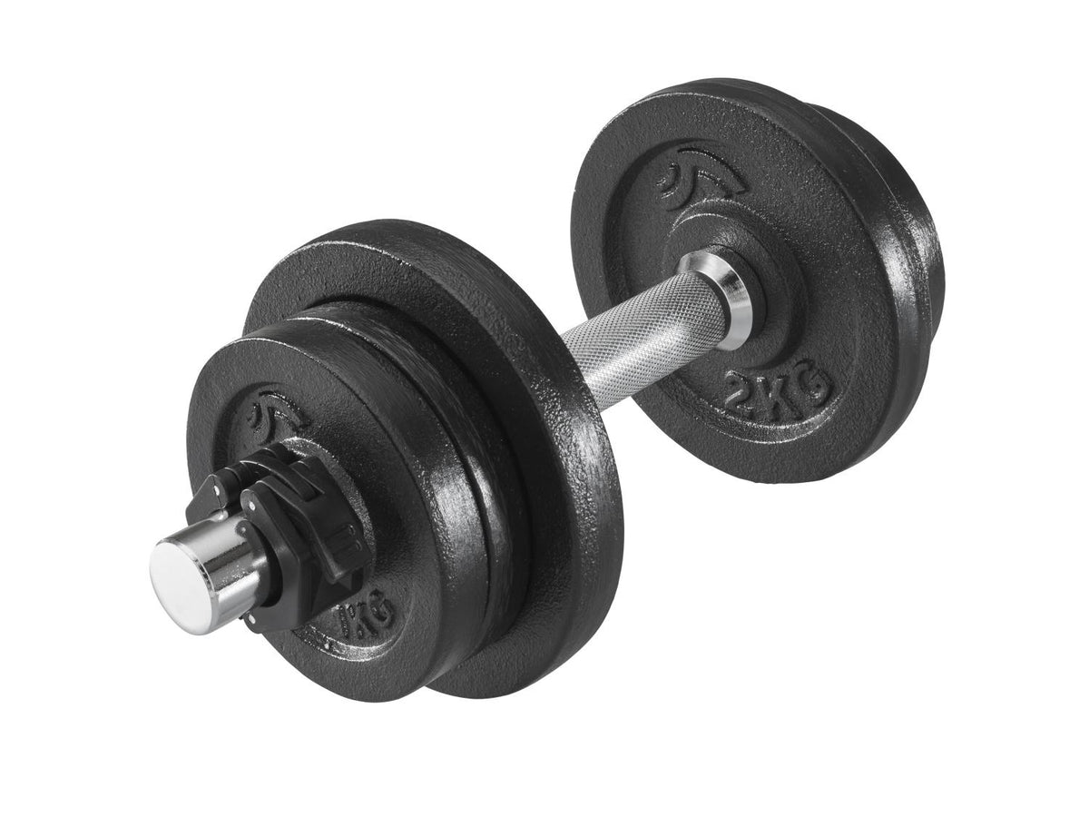 Kit d'haltères courts, 10 kg, 9 pièces