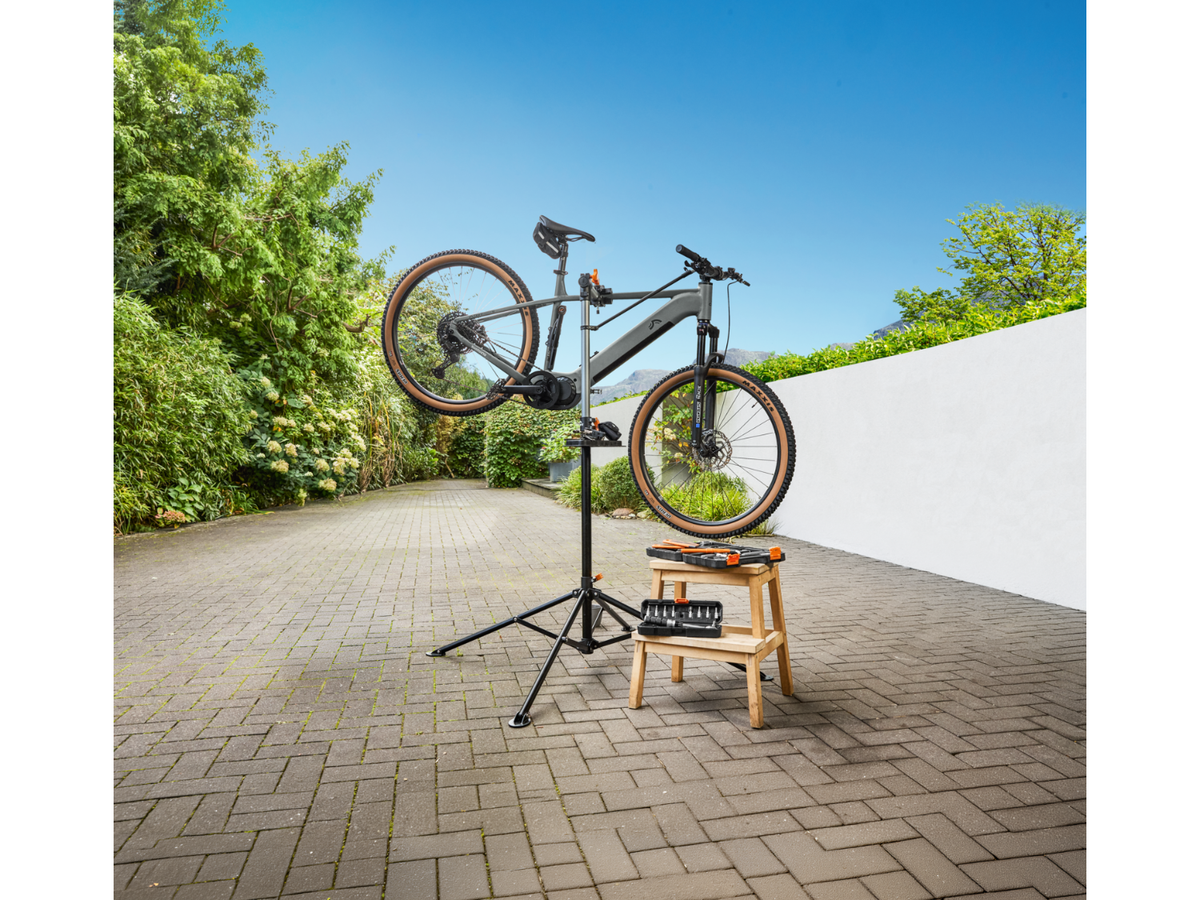Pied d’atelier pour vélo