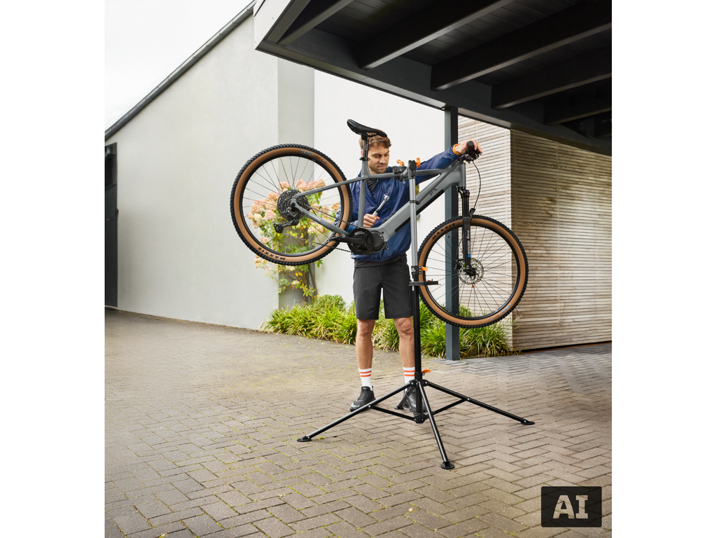 Pied d’atelier pour vélo