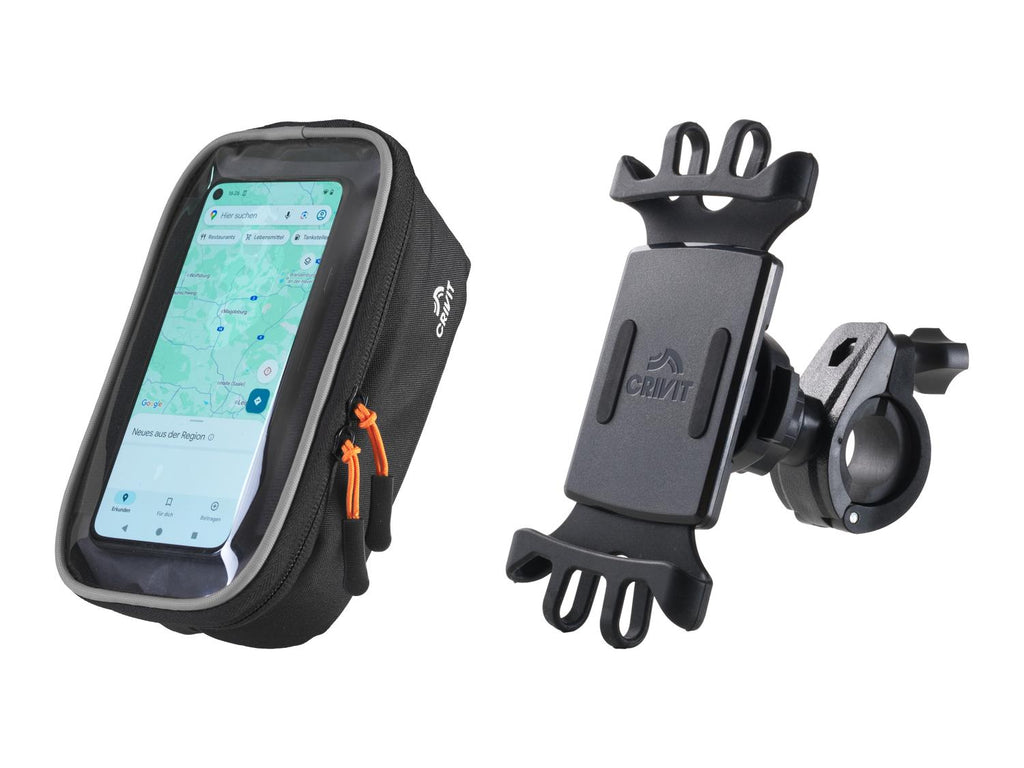 Sacoche de téléphone pour vélo avec support ou support de téléphone universel pour moto