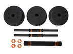 Set de 19 haltères courts et longs 2 en 1
