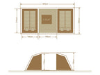 Tente grand format Premium, 4 personnes