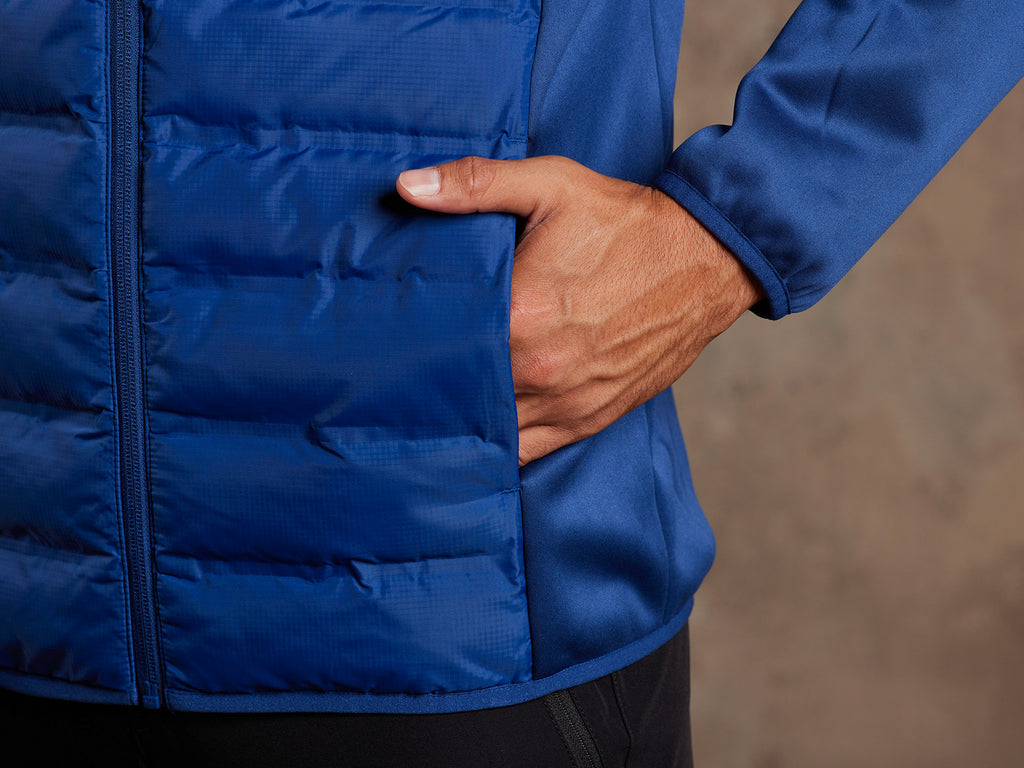 Veste hybride à capuche homme