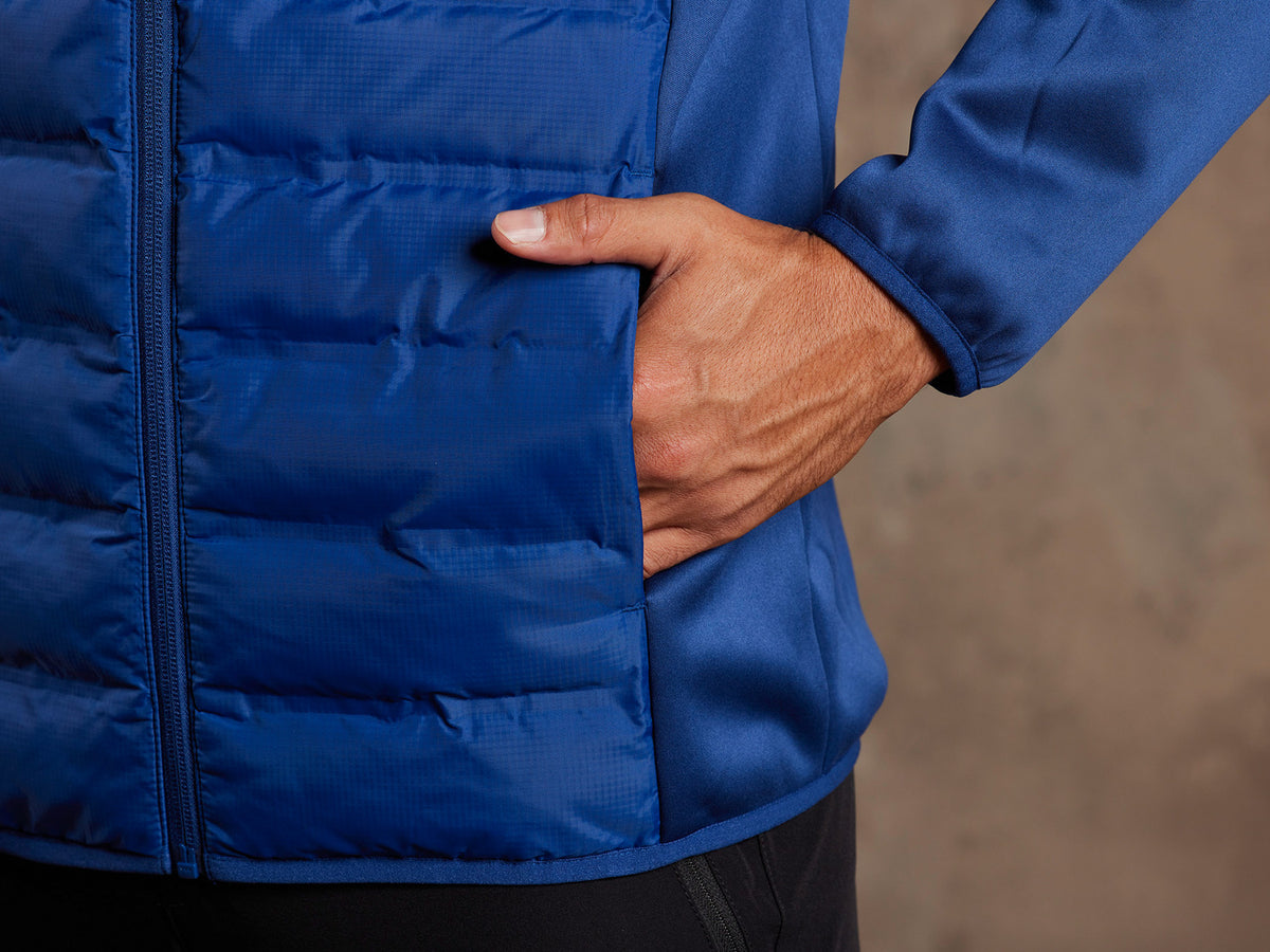 Veste hybride à capuche homme