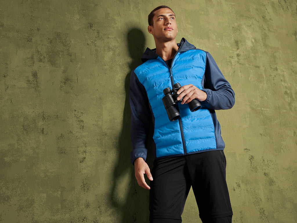 Veste hybride à capuche homme