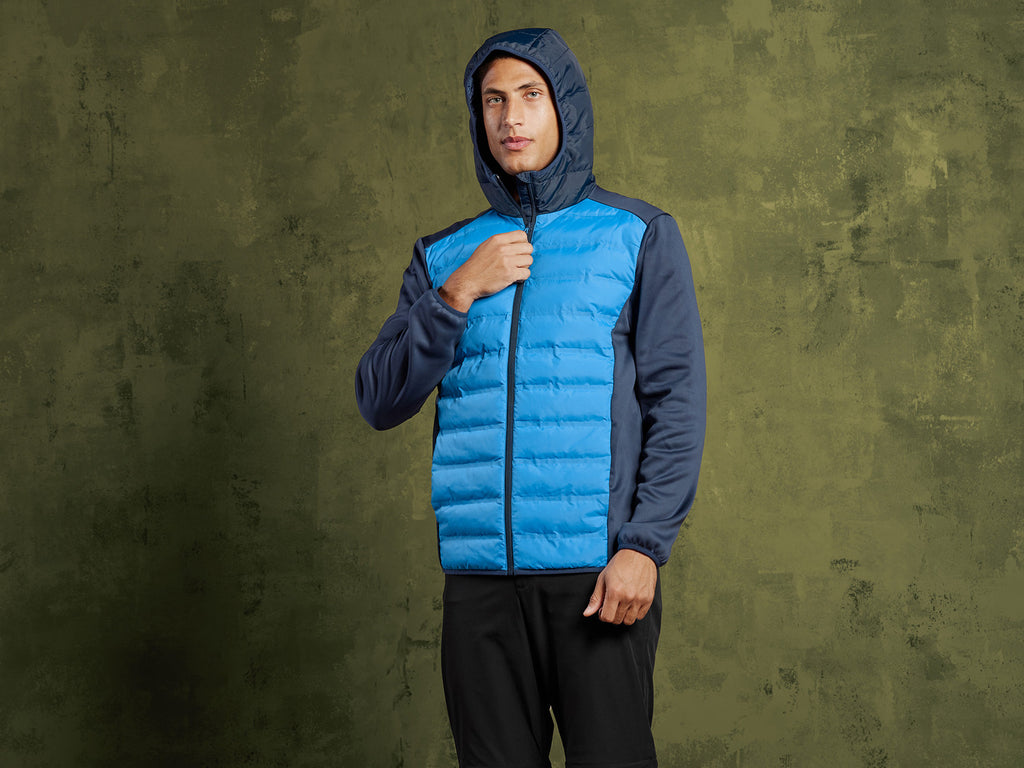 Veste hybride à capuche homme