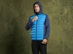 Veste hybride à capuche homme