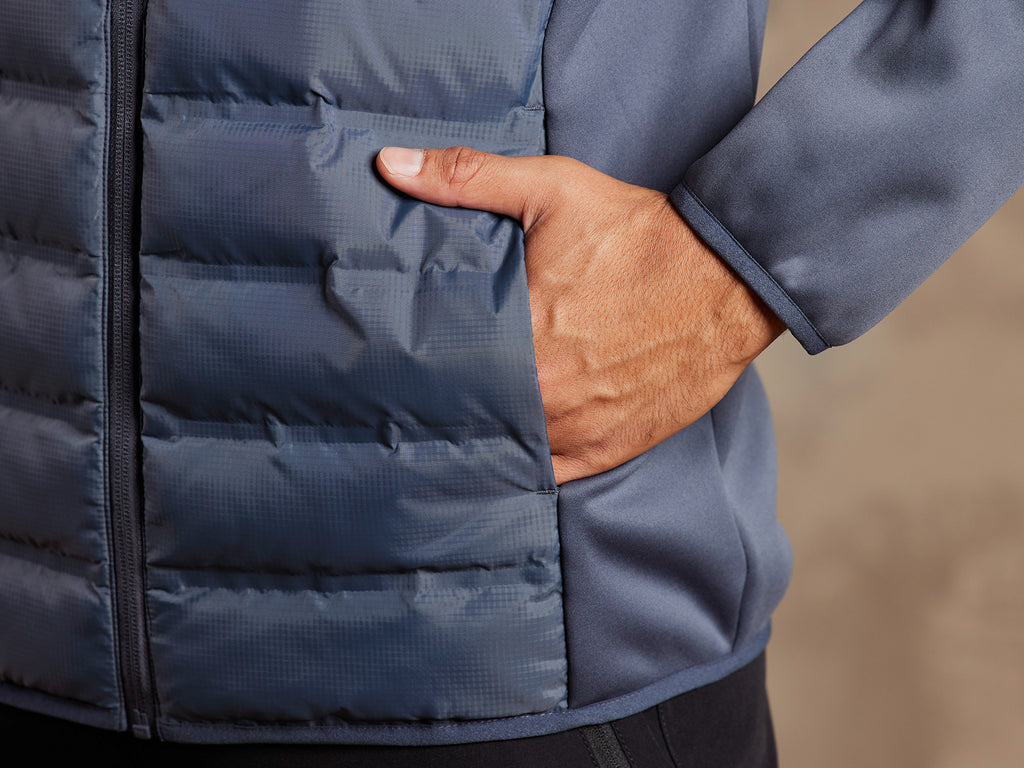 Veste hybride à capuche homme