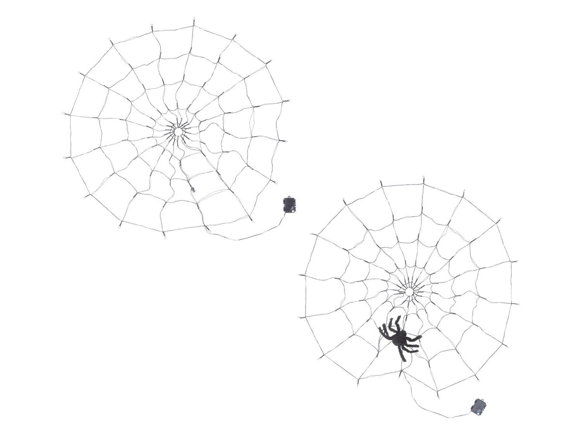 Décoration d'Halloween « Toile d'araignée LED », avec 80 LED