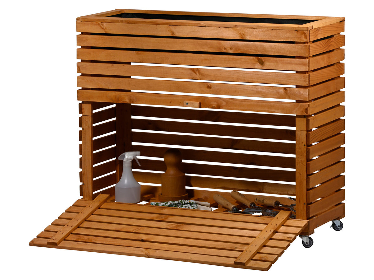 Potager surélevé en bois de pin