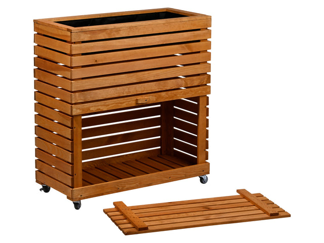 Potager surélevé en bois de pin