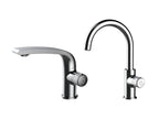 Mitigeur de lavabo de salle de bain Basic, avec mousseur Neoperl