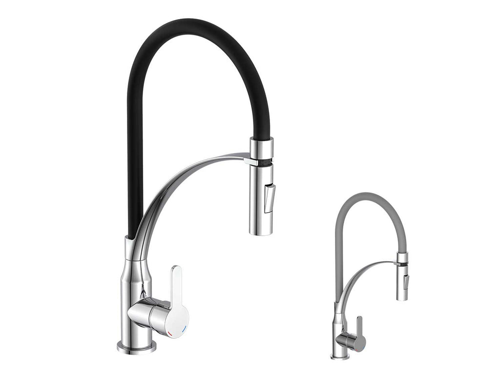 Robinet d'évier cuisine avec douche à vaisselle et tuyau interchangeable