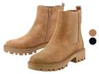 Bottines femme, avec insert élastique sur le côté