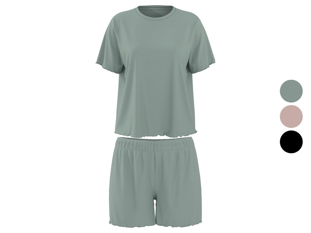 Ensemble pyjama côtelé femme