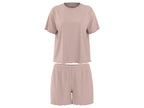 Ensemble pyjama côtelé femme