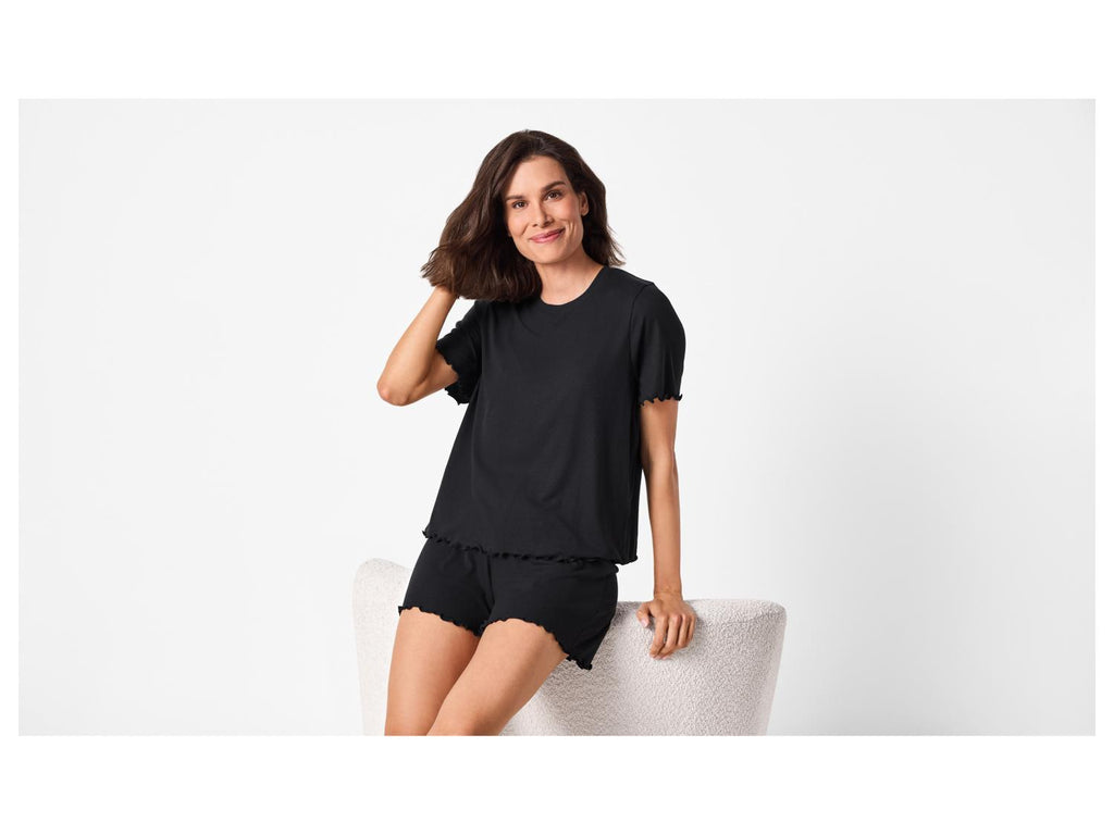 Ensemble pyjama côtelé femme