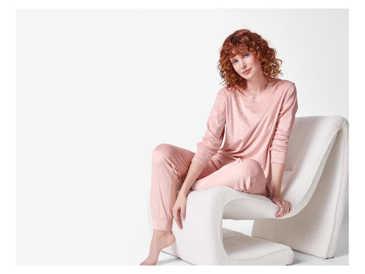 Ensemble pyjama en velours femme