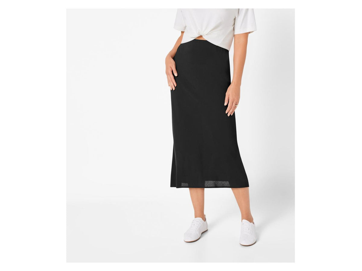 Jupe midi femme, à taille élastique