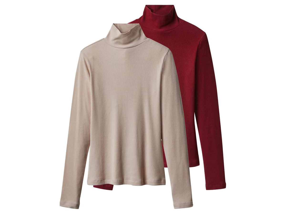 Lot de 2 pulls à col roulé femme