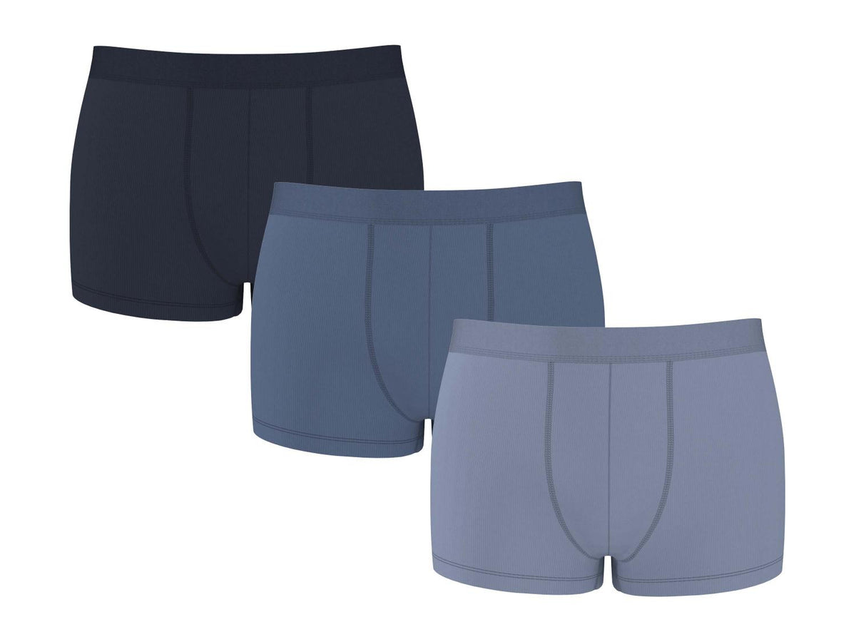 Boxers côtelés pour hommes, lot de 3