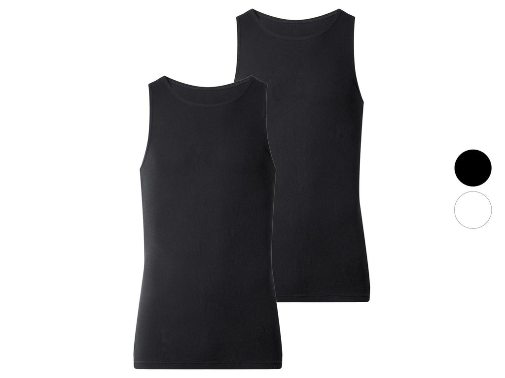 Débardeurs à double côte pour hommes, lot de 2