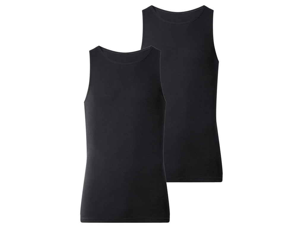 Débardeurs à double côte pour hommes, lot de 2
